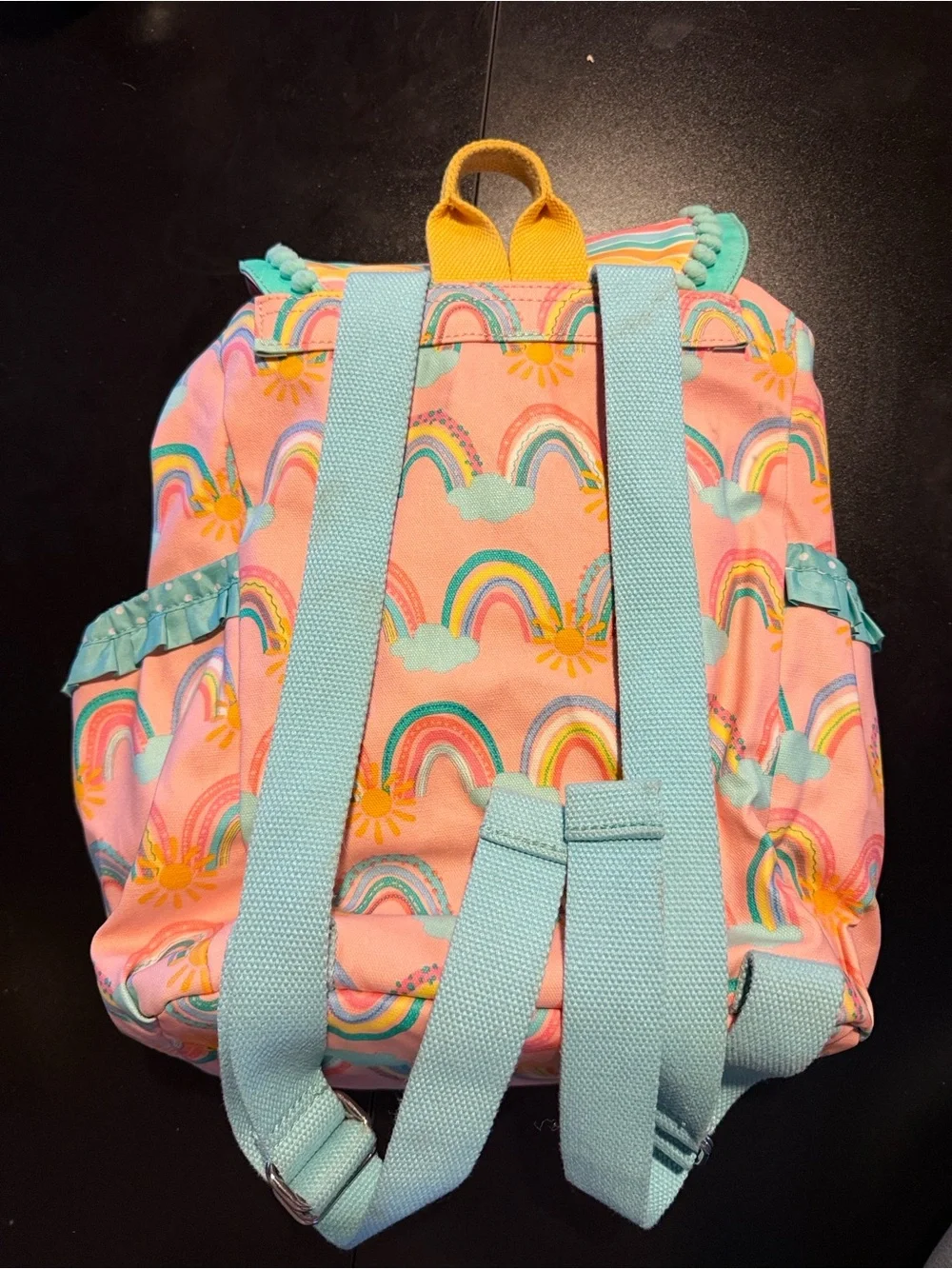 Matilda Jane Rainbow Color Splash swim bag Backpack in Coral Pink & Turquoise
